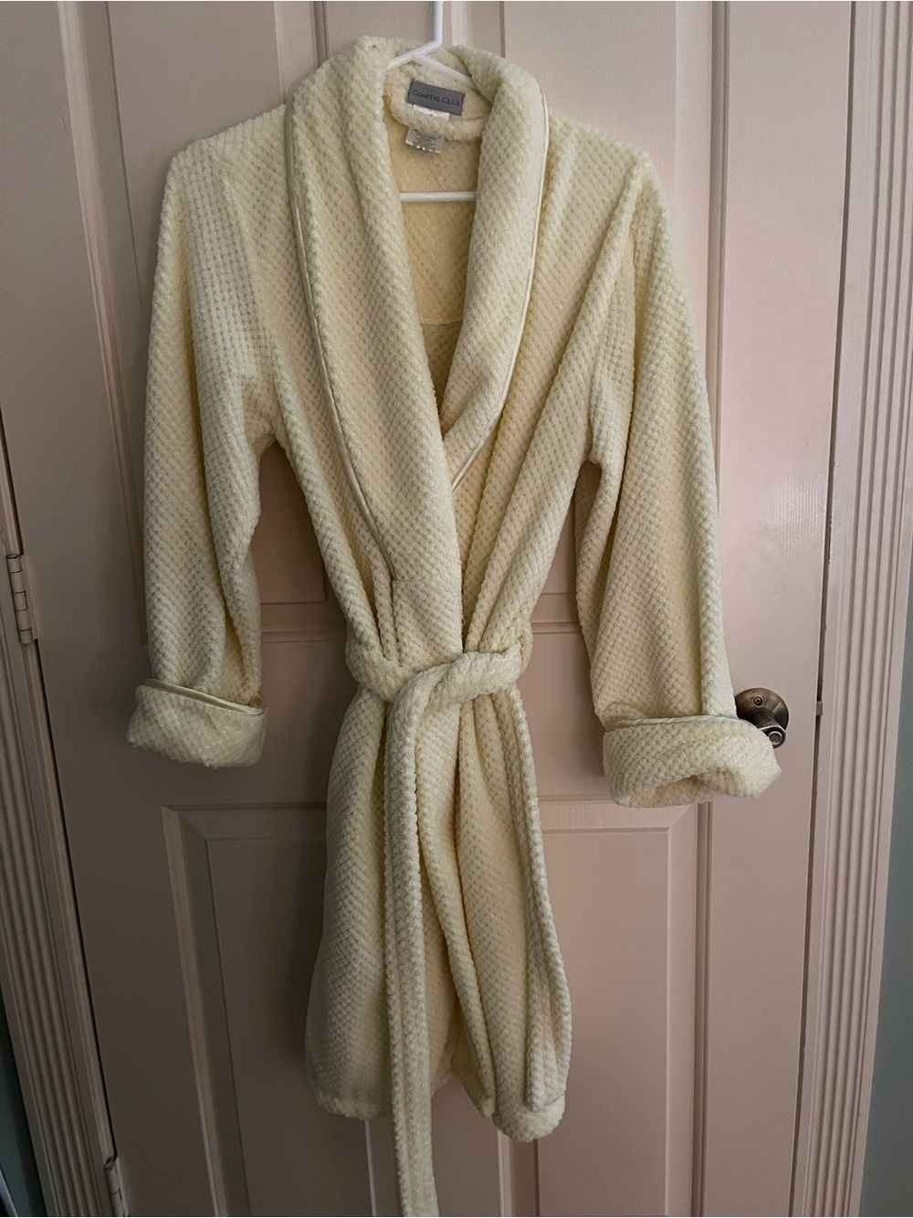 Coastal Club Yellow Plush Robe